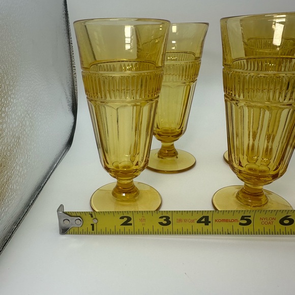 Waterford Amber by DUNCAN & MILLER. Set of 6 cordial glasses. 1940’s. - Picture 4 of 5